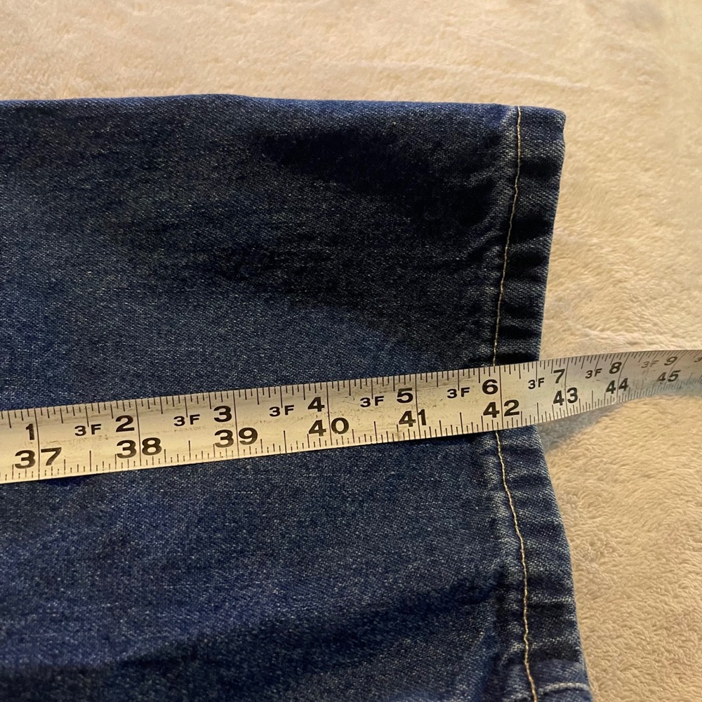 Vintage Casual Corner Jeans Womens 10 High Rise Wide Leg Denim Made in USA 90s - Picture 9 of 12
